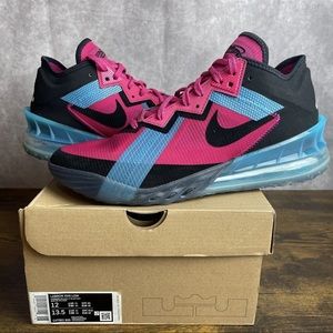 Nike LeBron 18 Low Fireberry 2021 Size 12 CV7562-600 Men’s Basketball Sneakers